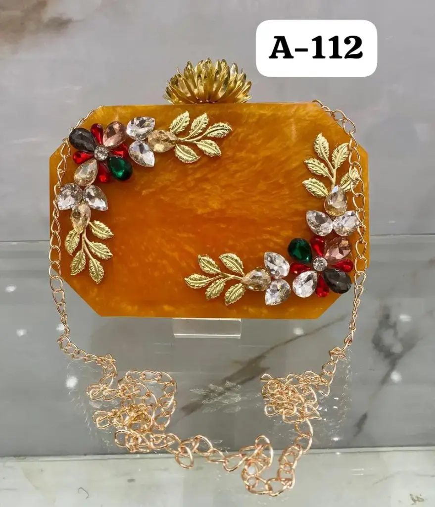 SIBY Saljut Stylish Orange Resin Crossbody Bags—Buy Now