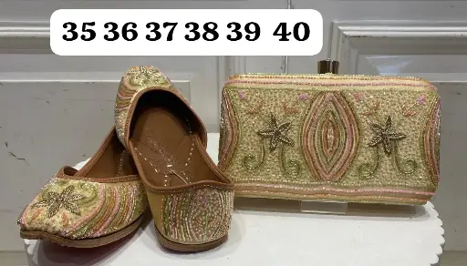 SIBY Saljut Festive Flair: Juttis and Clutch with Stunning Embroidery