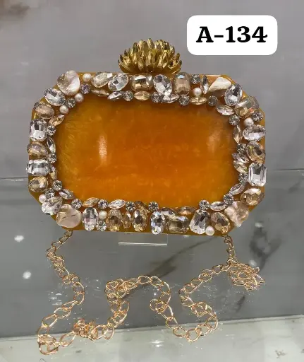 SIBY Saljut Orange Resin Purses for Women – Luxury & Style Combined